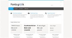 Desktop Screenshot of fontsgeek.com